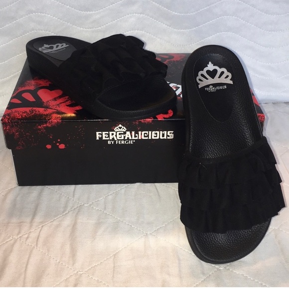 Fergalicious Slide On Sandals Size 6M NWT - Picture 8 of 8